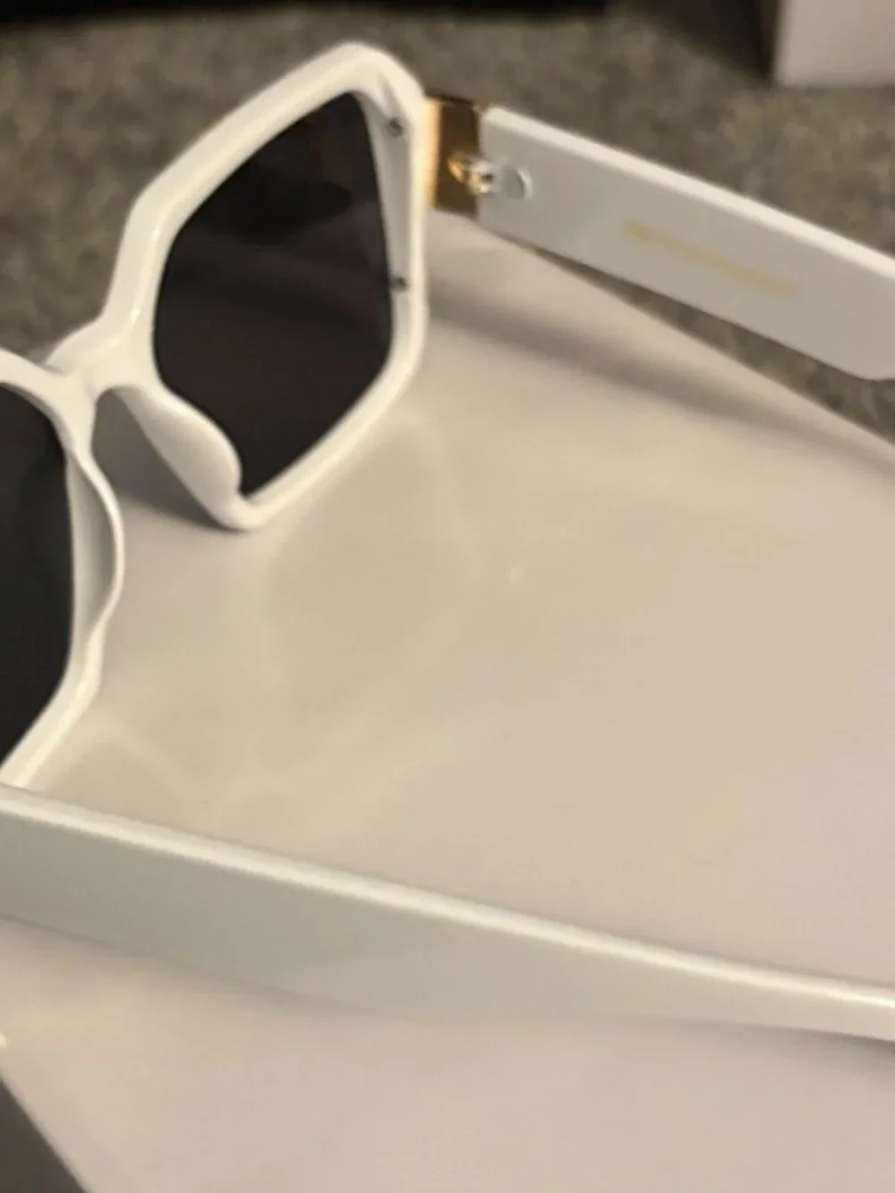 White Square Framed Sunglasses by me Angela's Boutique LLC
